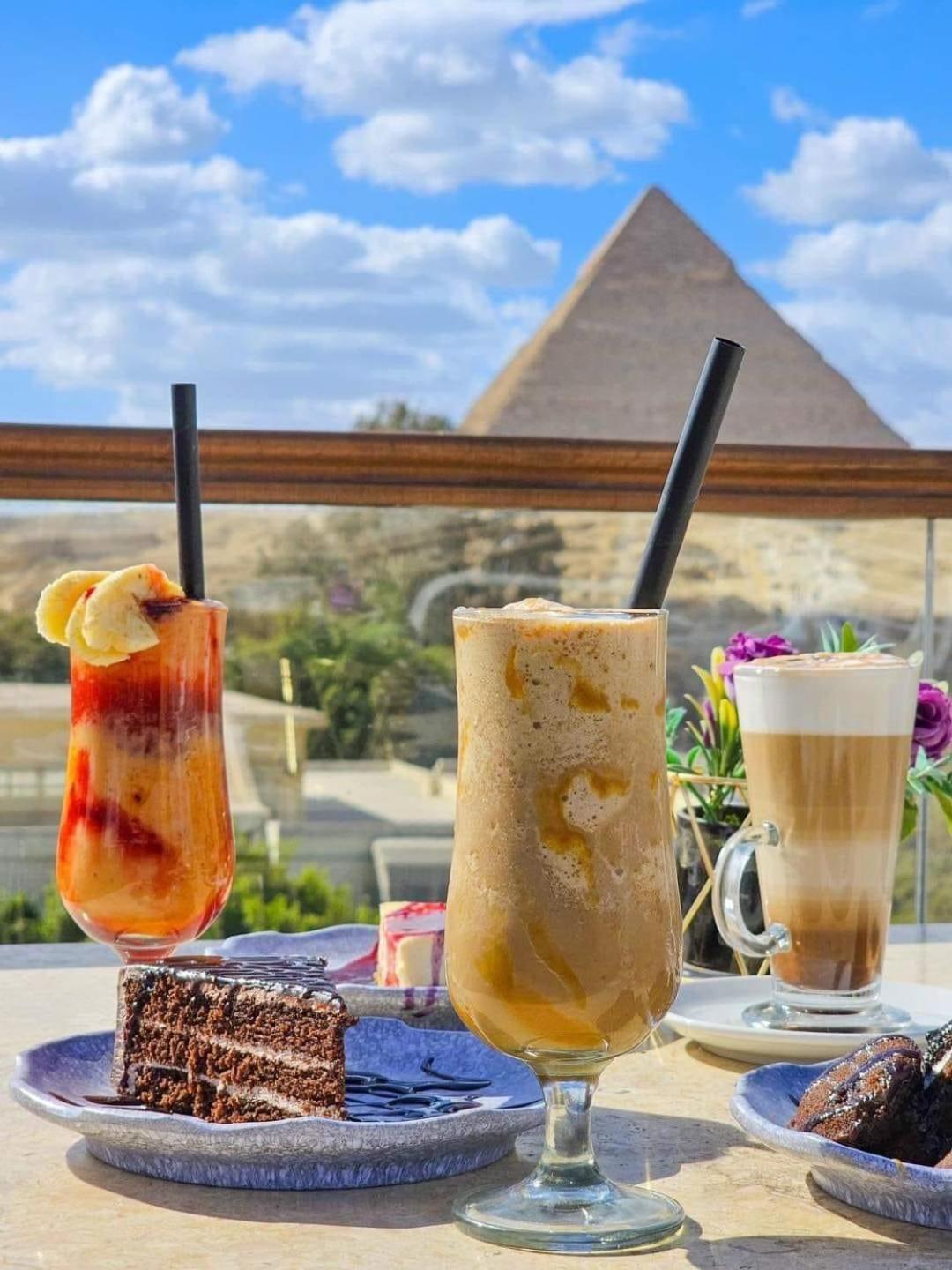 Tree Lounge Pyramids View Inn , Sphinx Giza Kafret el-Gabal Dış mekan fotoğraf