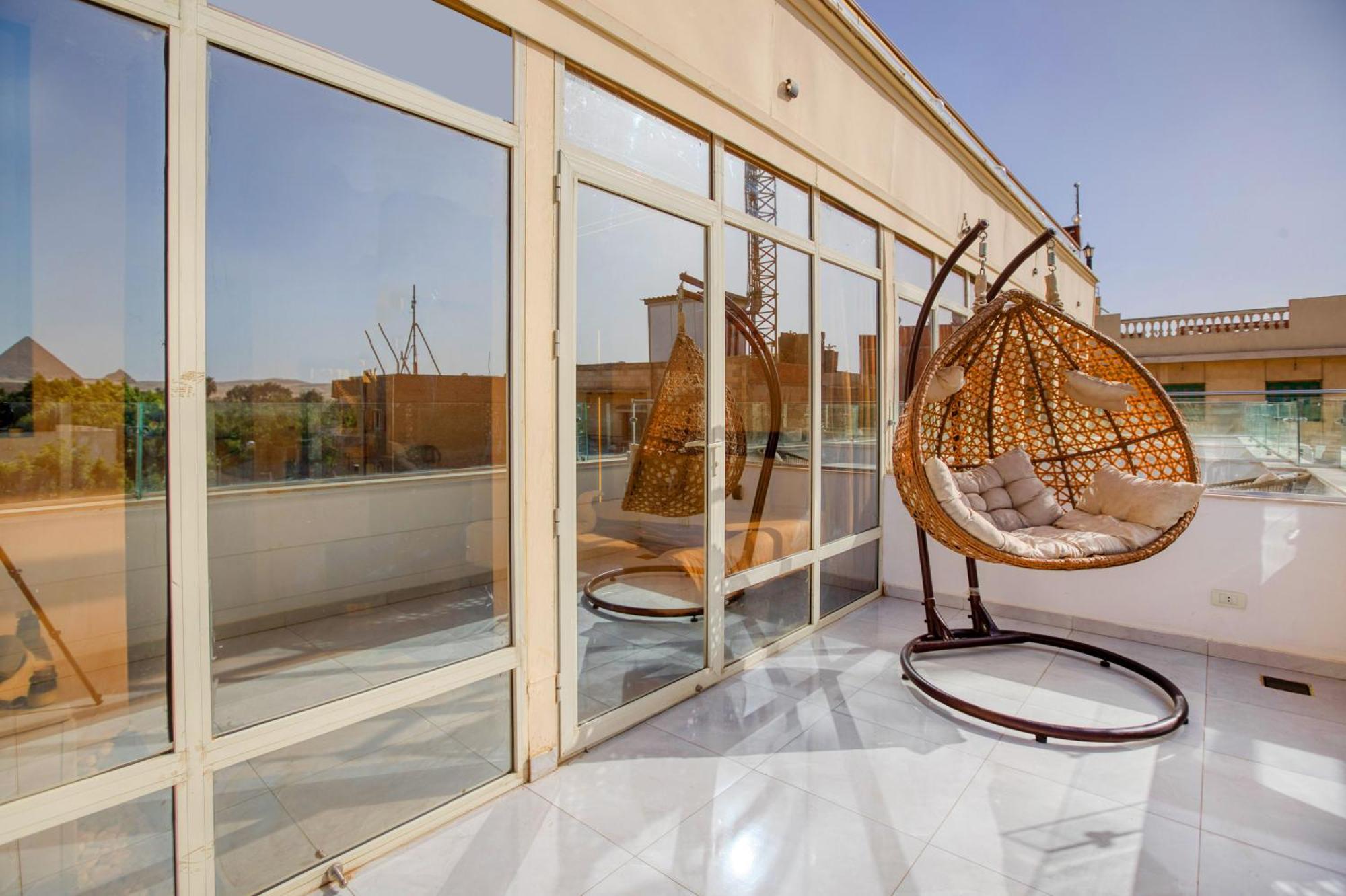 Tree Lounge Pyramids View Inn , Sphinx Giza Kafret el-Gabal Dış mekan fotoğraf