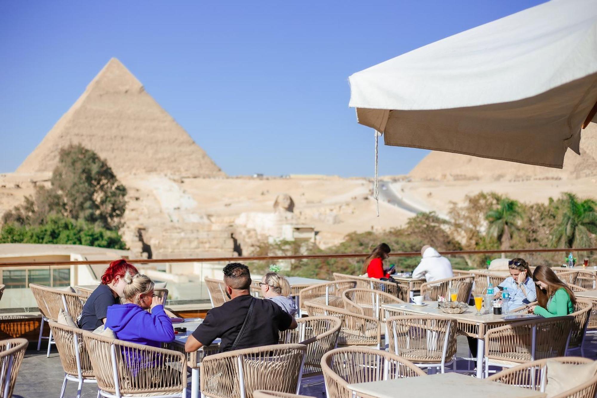 Tree Lounge Pyramids View Inn , Sphinx Giza Kafret el-Gabal Dış mekan fotoğraf