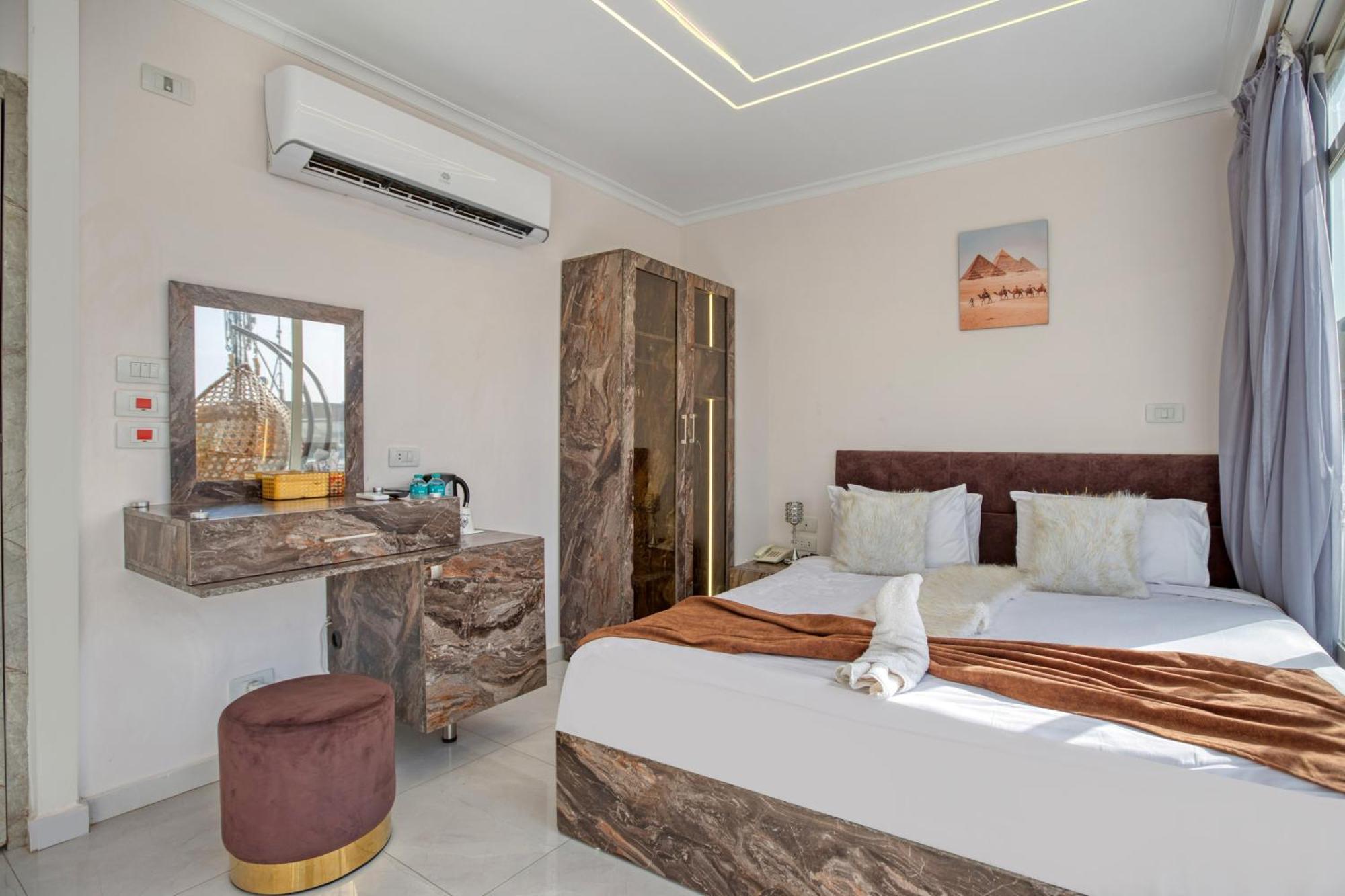 Tree Lounge Pyramids View Inn , Sphinx Giza Kafret el-Gabal Dış mekan fotoğraf