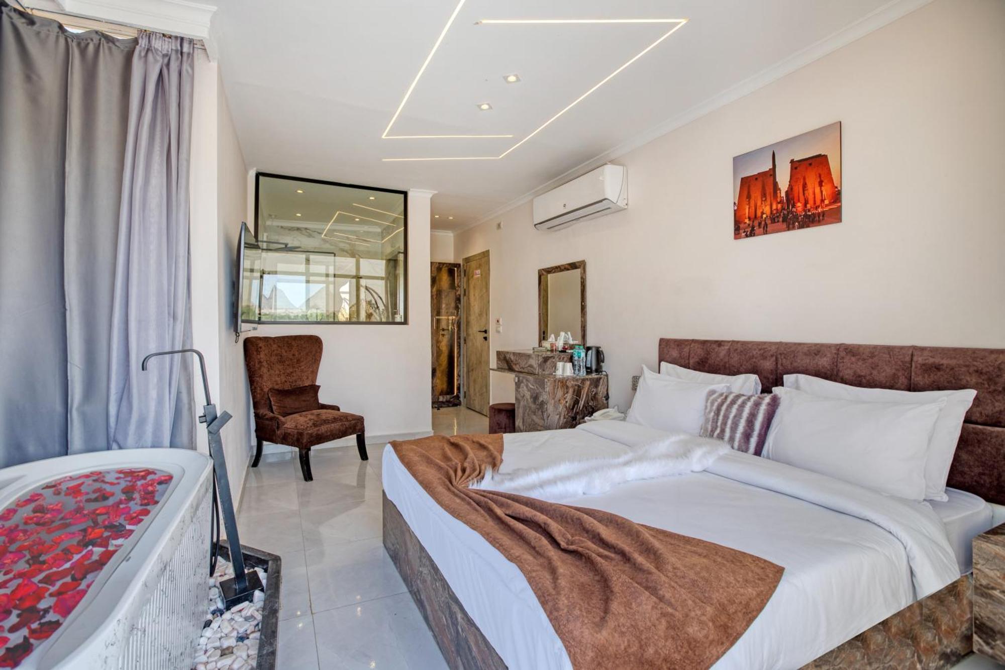 Tree Lounge Pyramids View Inn , Sphinx Giza Kafret el-Gabal Dış mekan fotoğraf