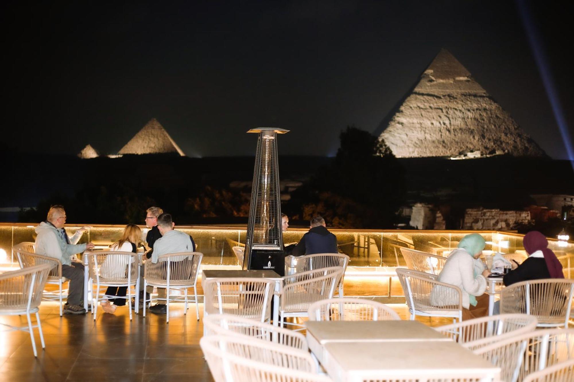 Tree Lounge Pyramids View Inn , Sphinx Giza Kafret el-Gabal Dış mekan fotoğraf