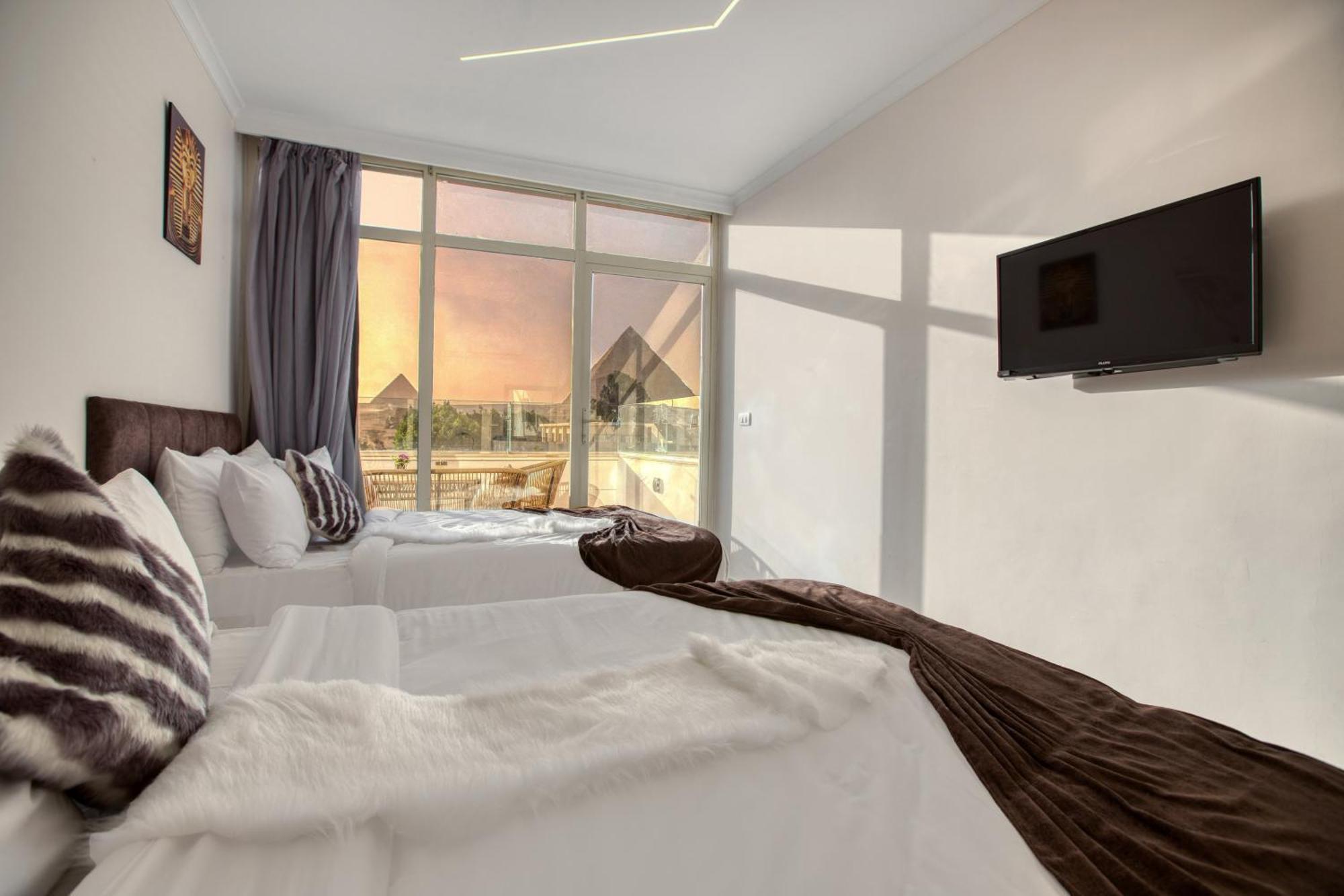 Tree Lounge Pyramids View Inn , Sphinx Giza Kafret el-Gabal Dış mekan fotoğraf